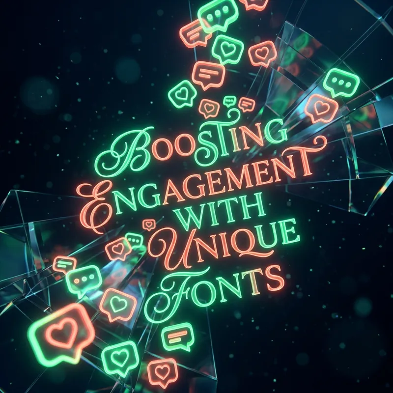 Boosting engagement with unique fonts