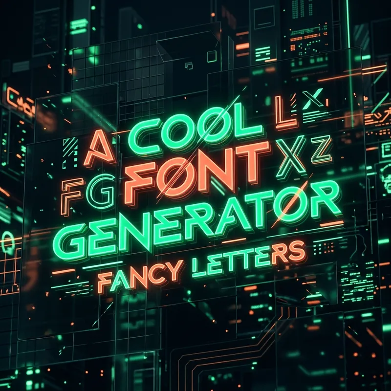 Cool font generator typography